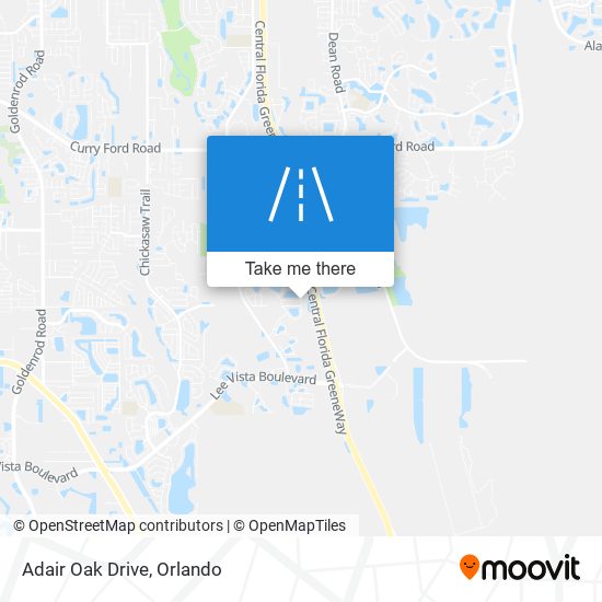 Adair Oak Drive map