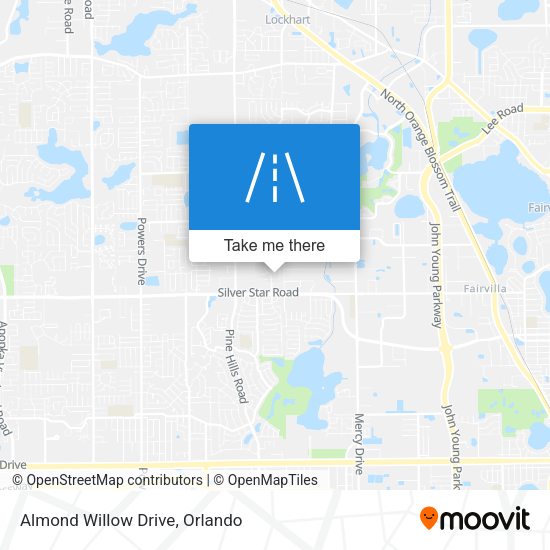 Almond Willow Drive map