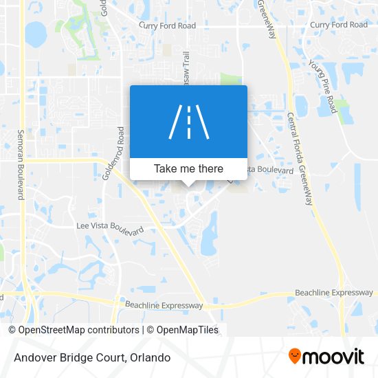 Mapa de Andover Bridge Court