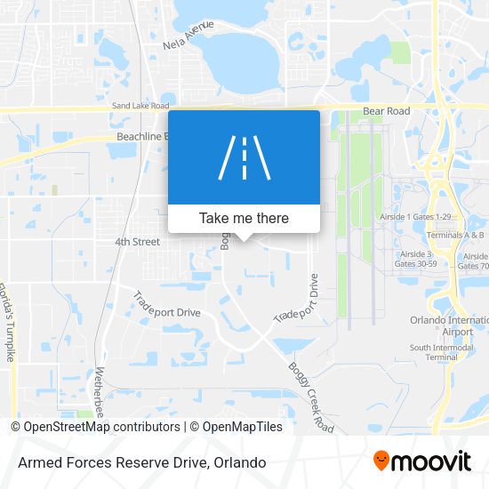 Mapa de Armed Forces Reserve Drive