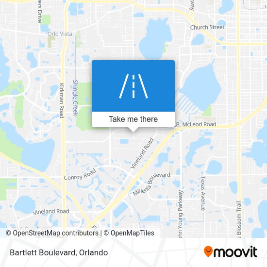 Bartlett Boulevard map