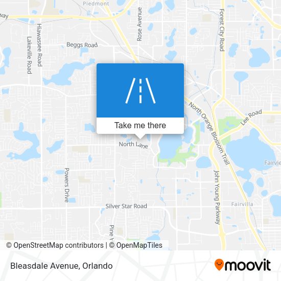 Mapa de Bleasdale Avenue