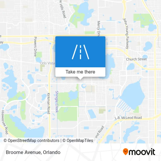 Broome Avenue map