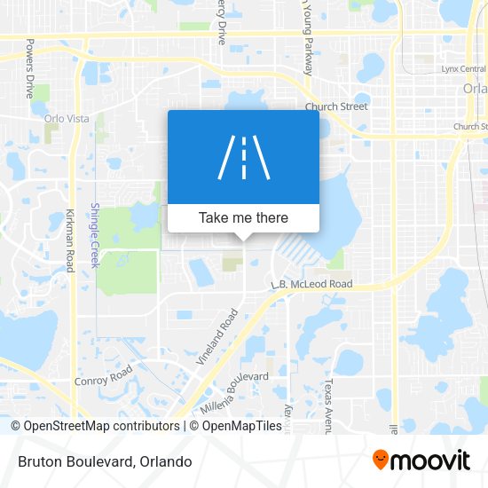 Mapa de Bruton Boulevard