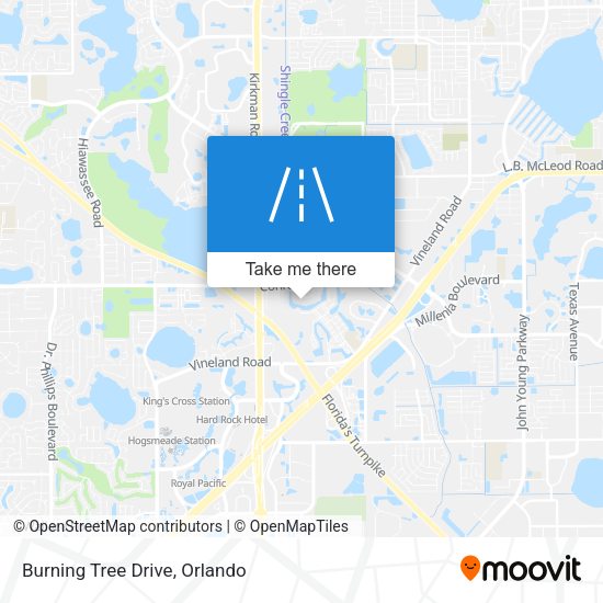 Burning Tree Drive map