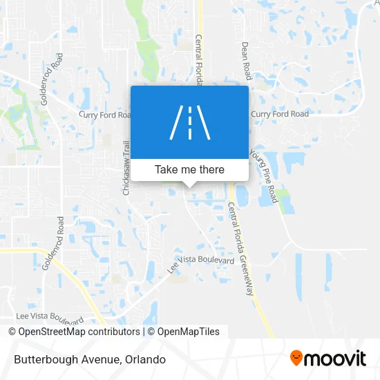 Butterbough Avenue map