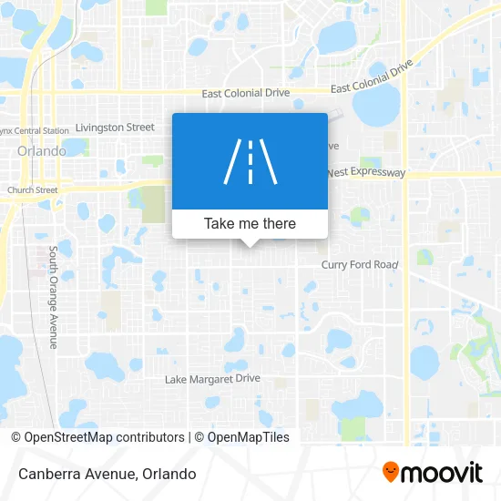 Canberra Avenue map