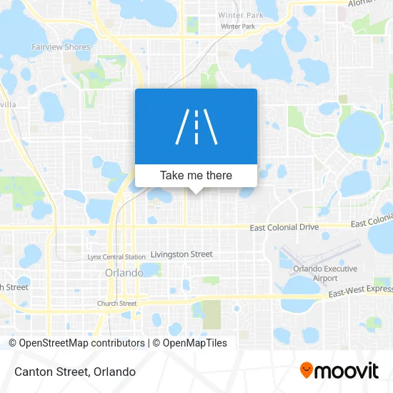 Canton Street map