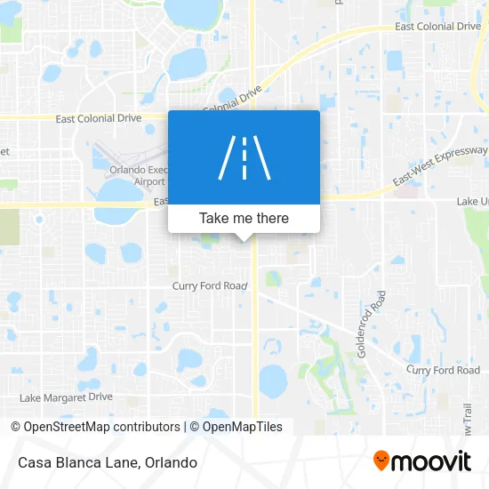 Casa Blanca Lane map
