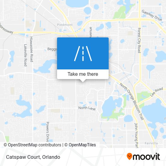 Mapa de Catspaw Court