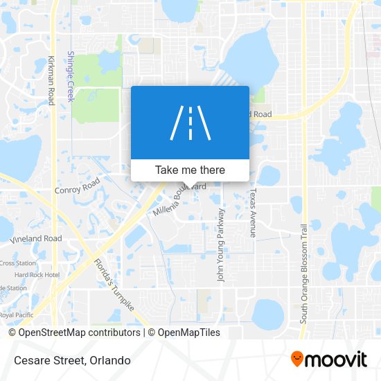 Cesare Street map