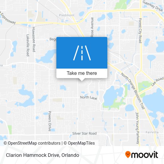 Clarion Hammock Drive map
