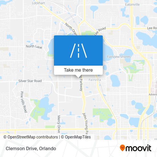 Mapa de Clemson Drive