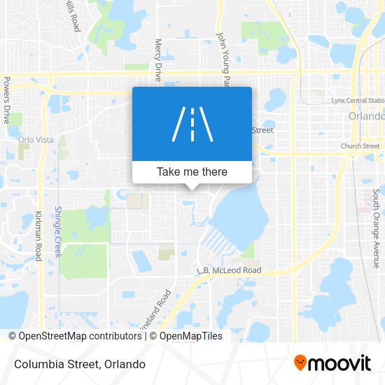 Mapa de Columbia Street