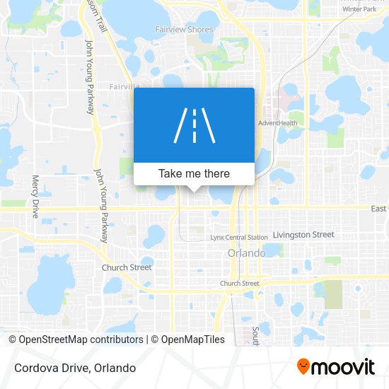 Cordova Drive map