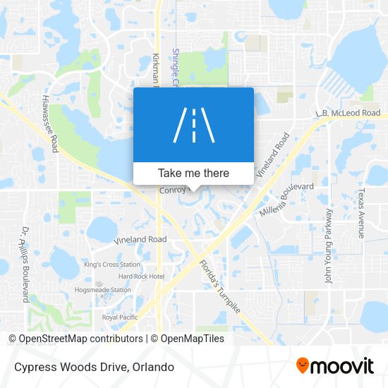 Mapa de Cypress Woods Drive