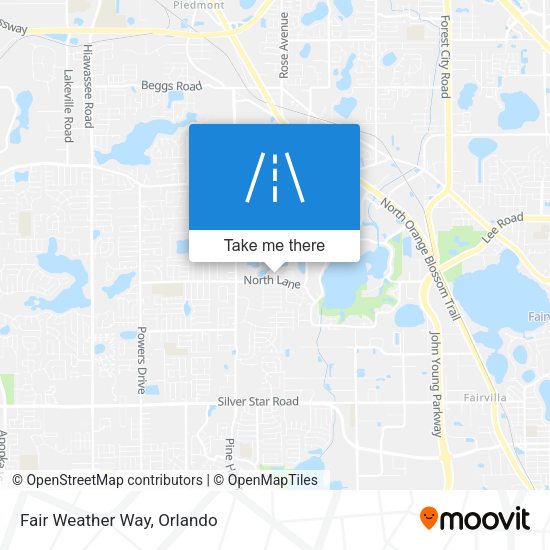 Mapa de Fair Weather Way