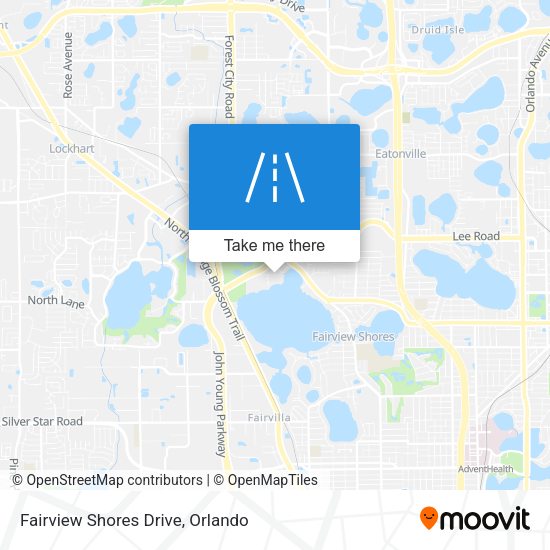 Mapa de Fairview Shores Drive
