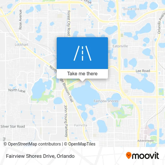 Fairview Shores Drive map