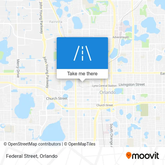 Federal Street map