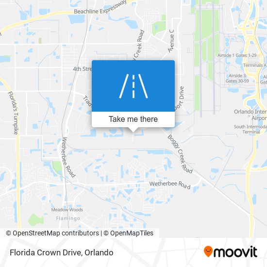 Florida Crown Drive map