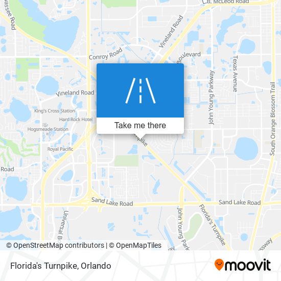 Florida's Turnpike map