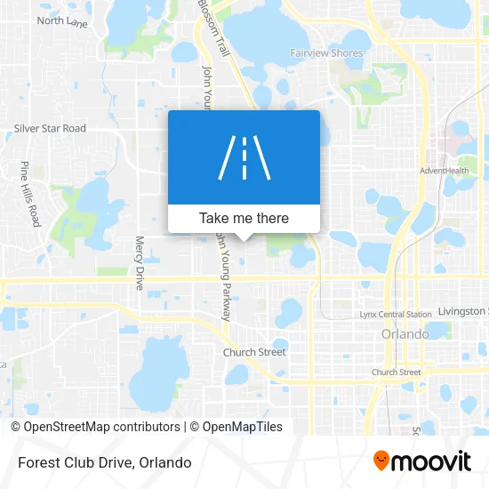 Forest Club Drive map