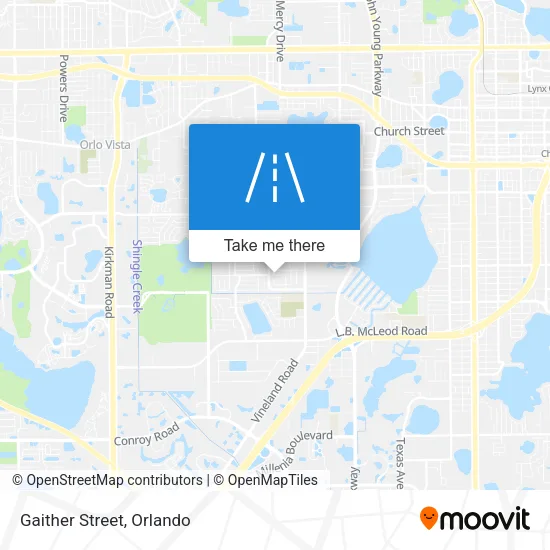 Gaither Street map