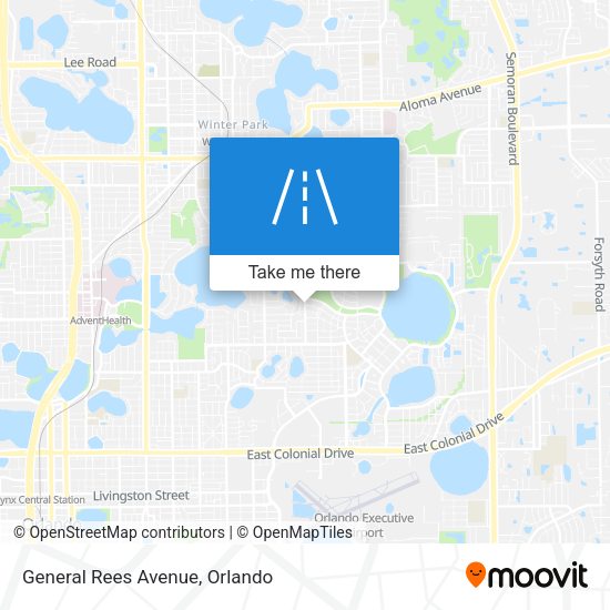 Mapa de General Rees Avenue