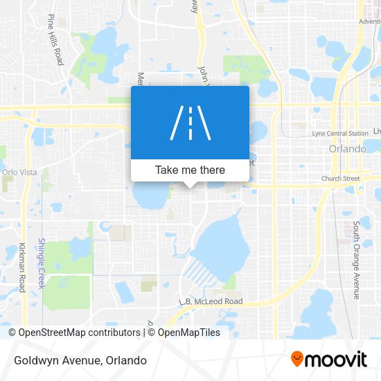 Mapa de Goldwyn Avenue