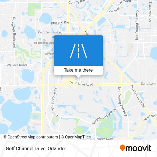 Golf Channel Drive map