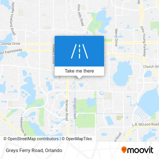 Greys Ferry Road map