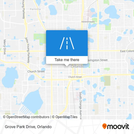 Grove Park Drive map