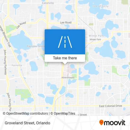 Groveland Street map