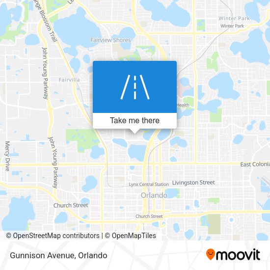 Mapa de Gunnison Avenue