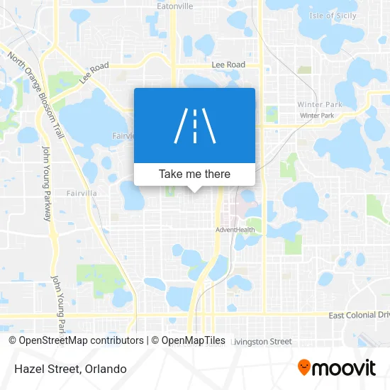 Hazel Street map