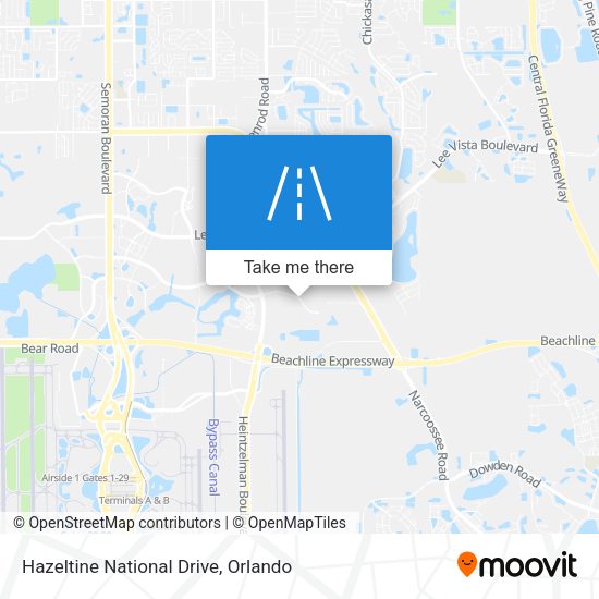 Hazeltine National Drive map