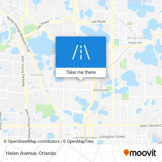 Helen Avenue map