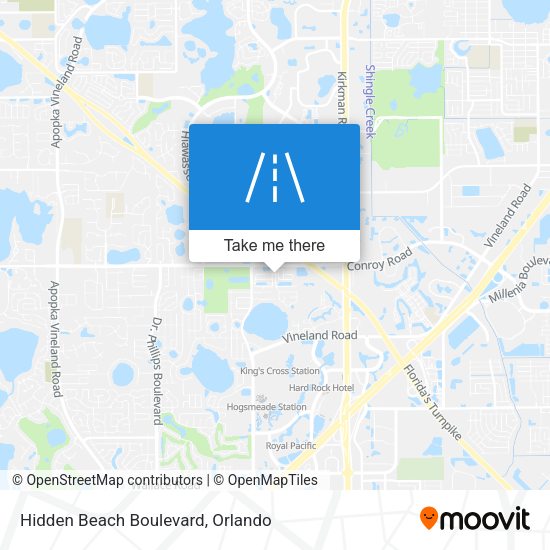 Hidden Beach Boulevard map