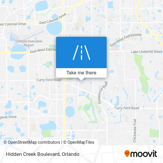 Hidden Creek Boulevard map