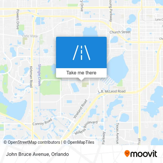 John Bruce Avenue map