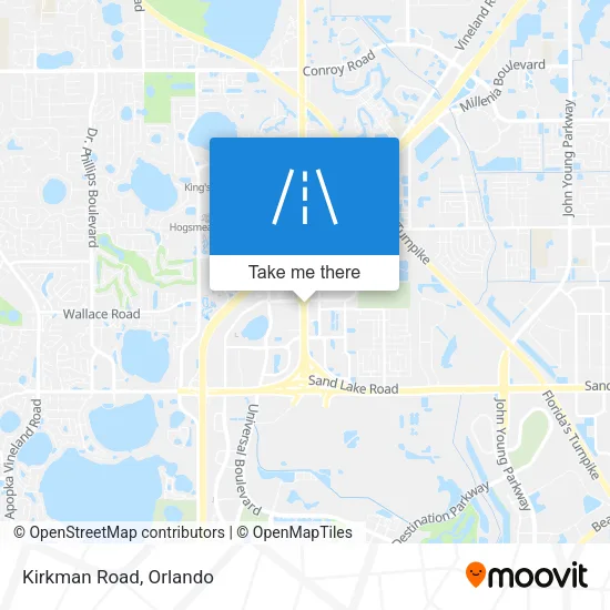 Kirkman Road map
