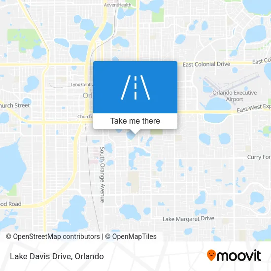 Lake Davis Drive map