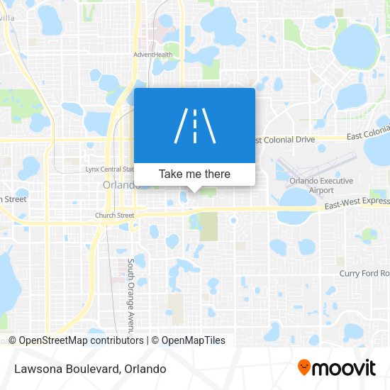 Mapa de Lawsona Boulevard