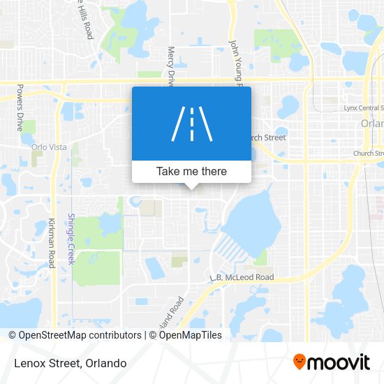 Mapa de Lenox Street