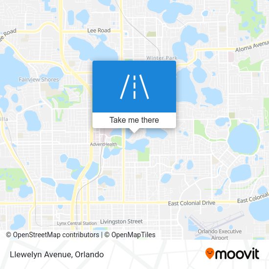 Mapa de Llewelyn Avenue