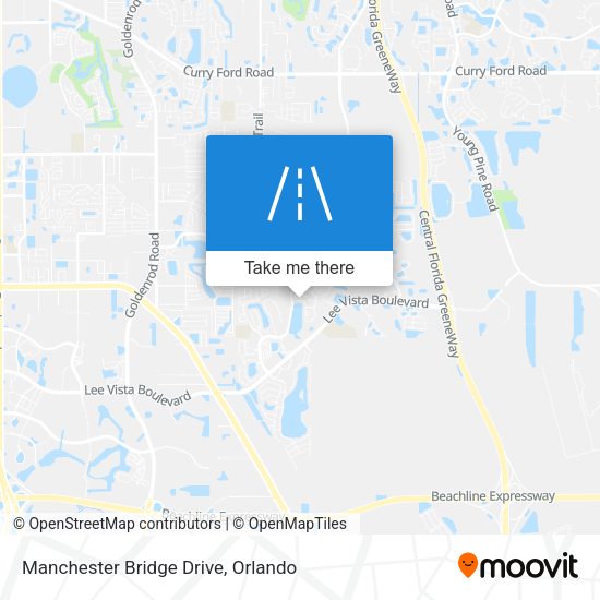 Manchester Bridge Drive map