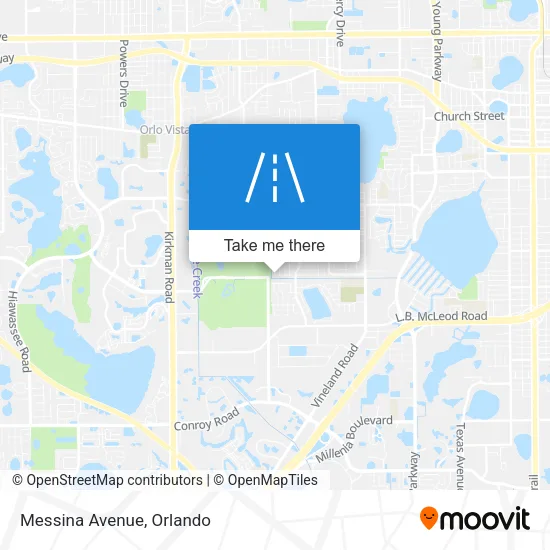 Messina Avenue map