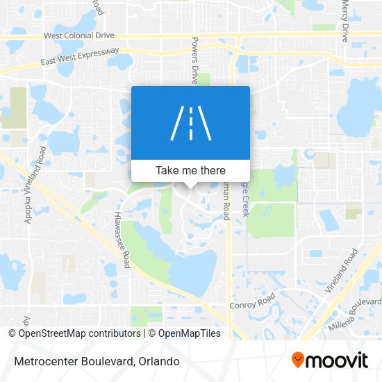 Metrocenter Boulevard map
