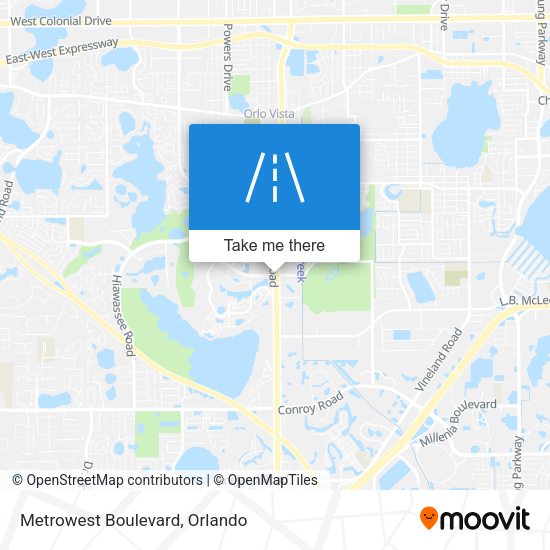 Metrowest Boulevard map
